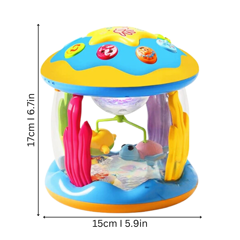 Grande roue musicale avec lumières colorées pour bébés