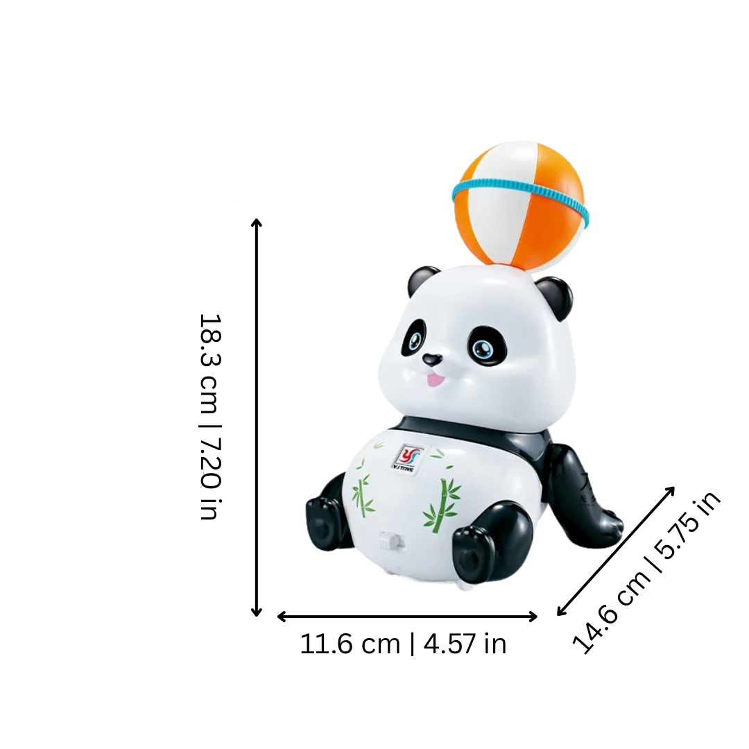 Jouet panda avec boule tournante colorée pour bébés