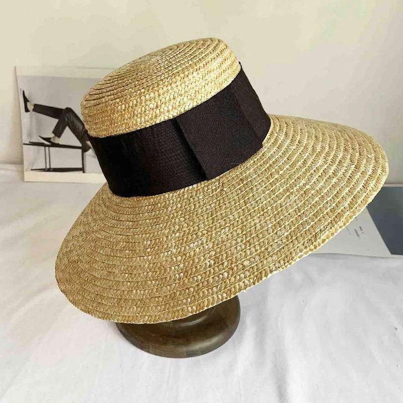 Chapeau de paille élégant, parfait pour l'été