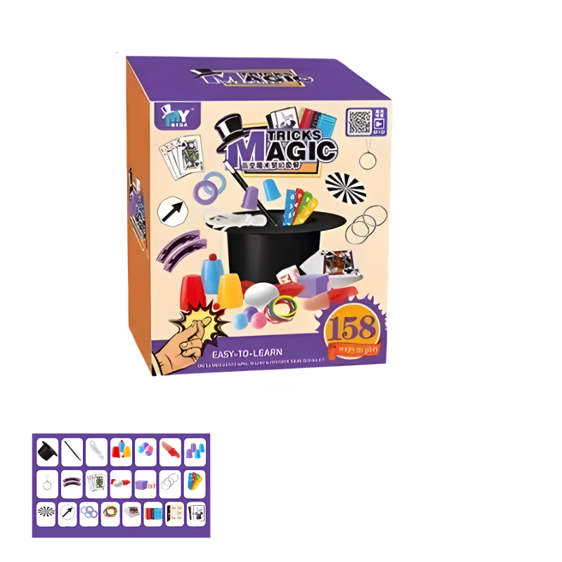 Set avancé de magie avec accessoires variés pour enfants