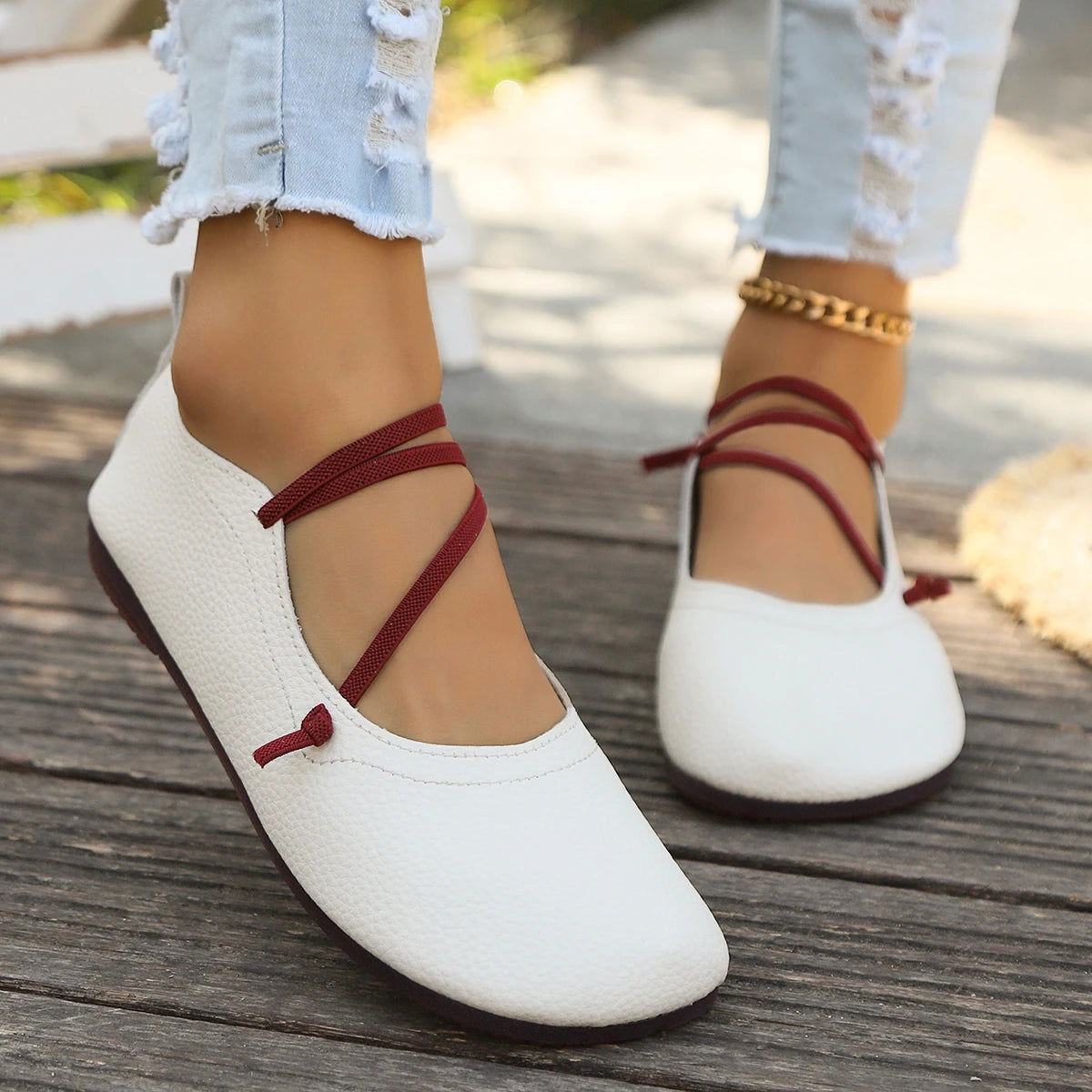 Semelle antidérapante des ballerines pour un confort optimal