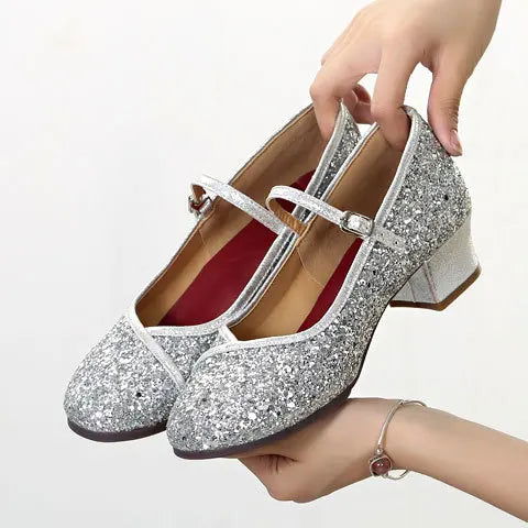 Vue arrière des ballerines montrant le talon stable