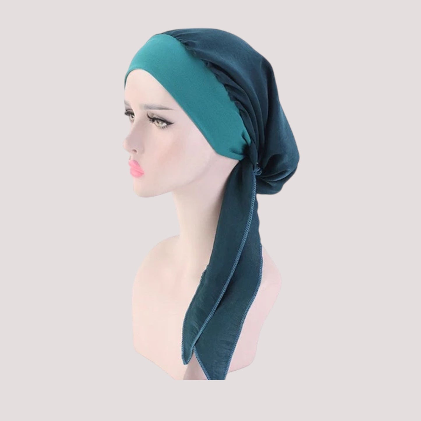 Foulard chimio vert en mousseline légère et respirante