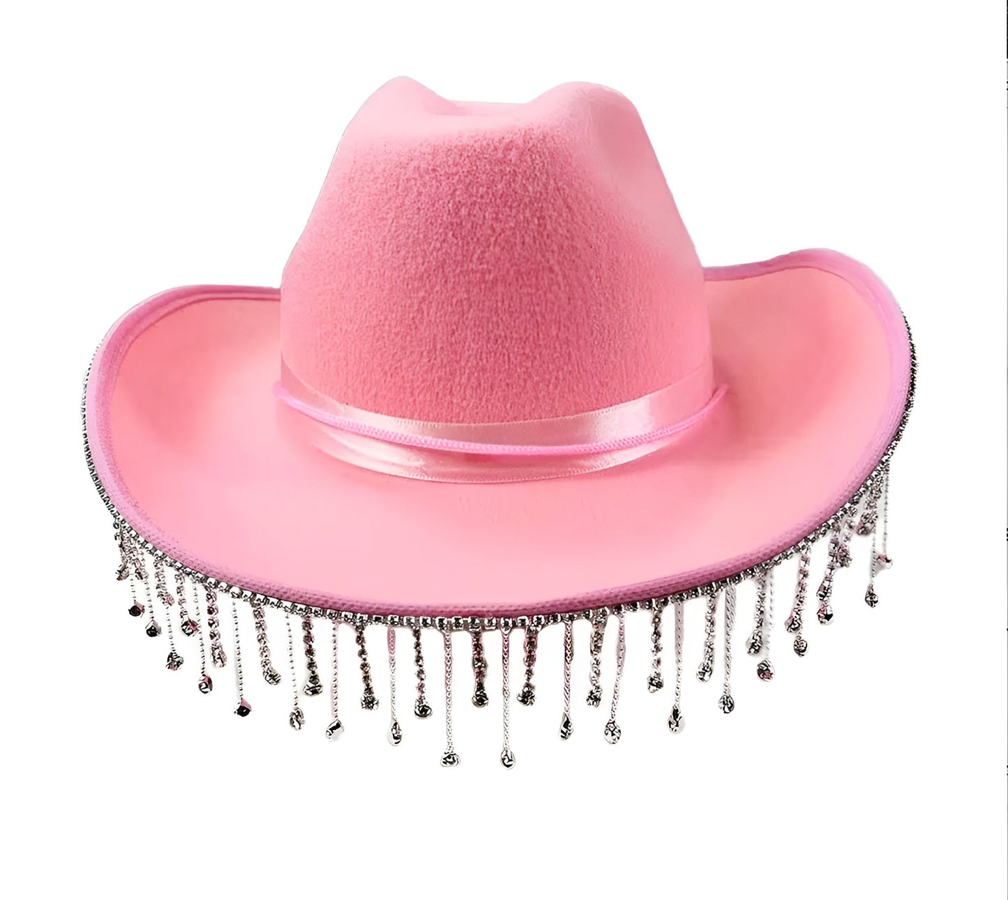 Gros plan sur la bordure d'un chapeau cowboy