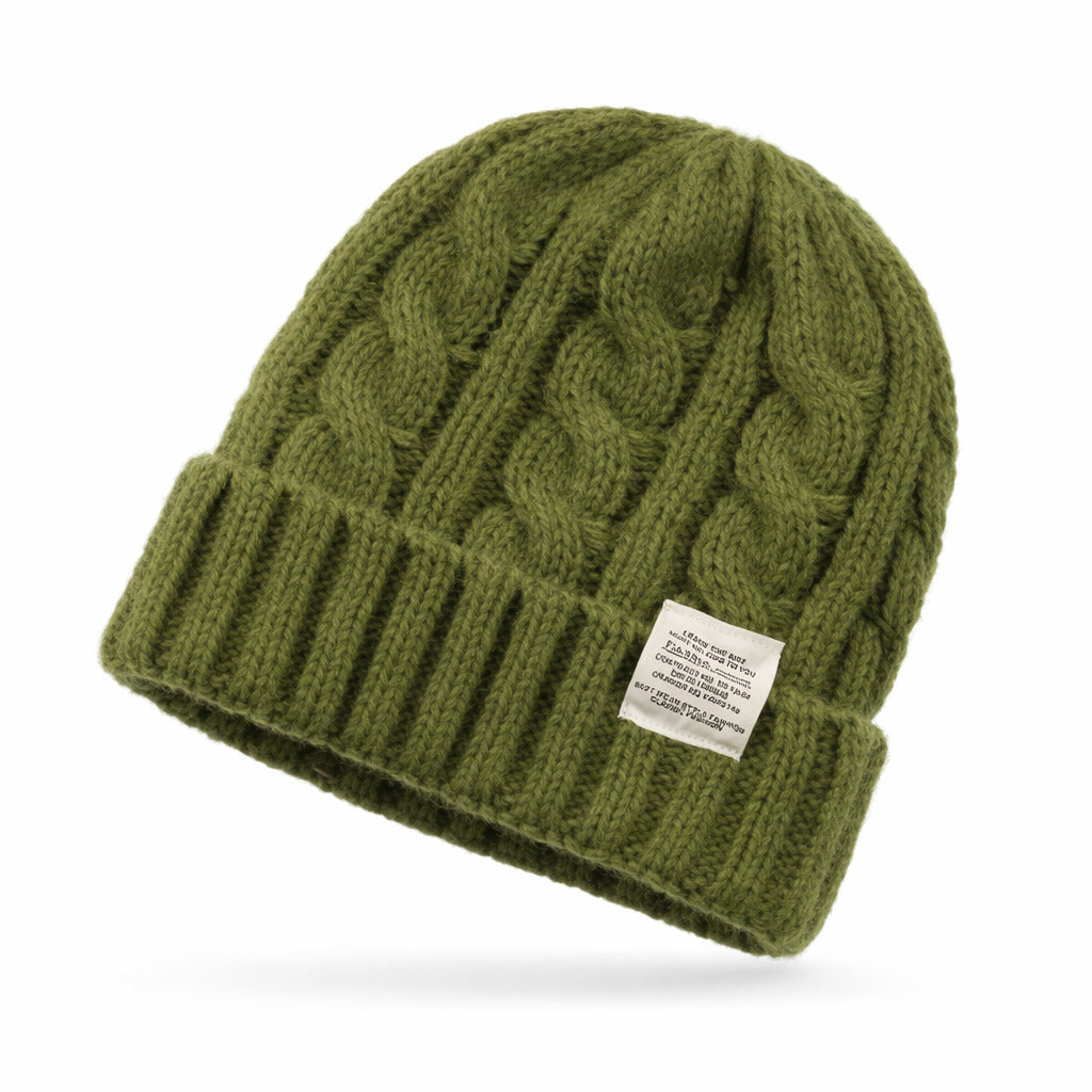 Bonnet plié, mettant en avant la texture et la couleur