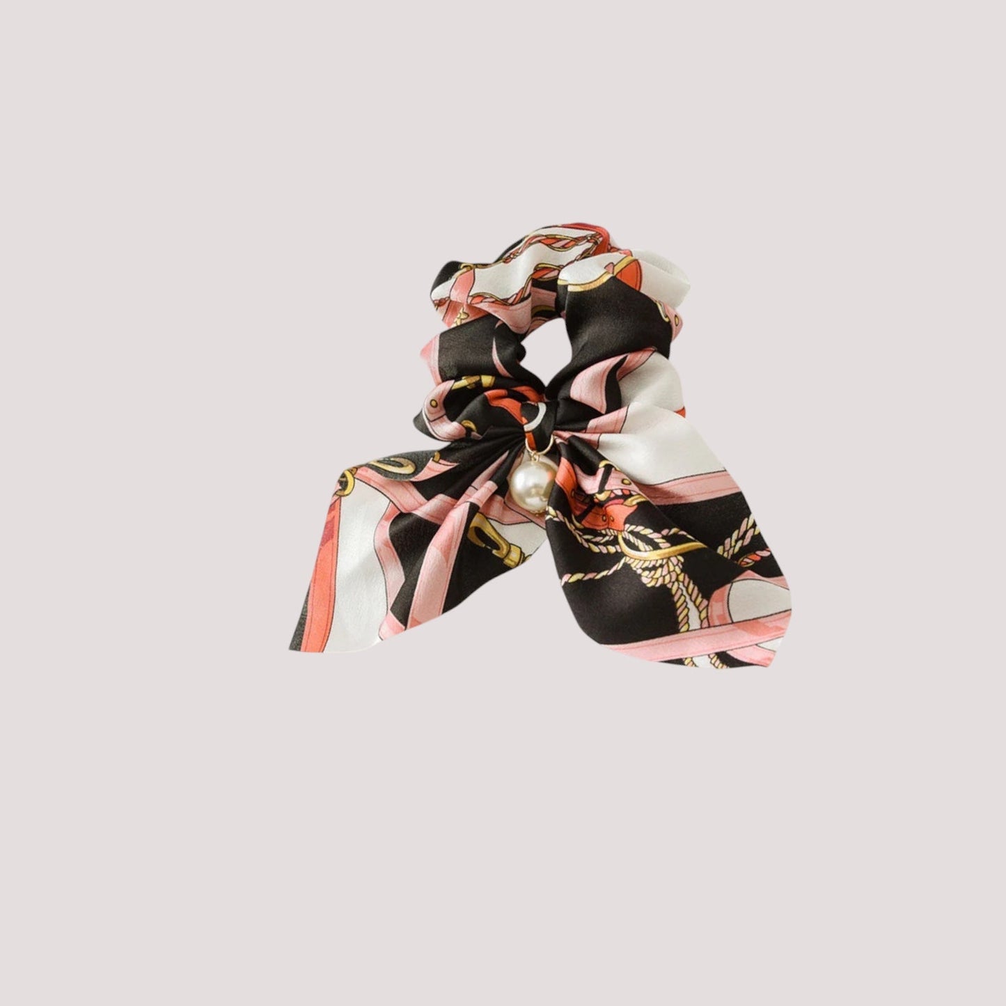 Chouchou foulard avec motifs élégants pour cheveux