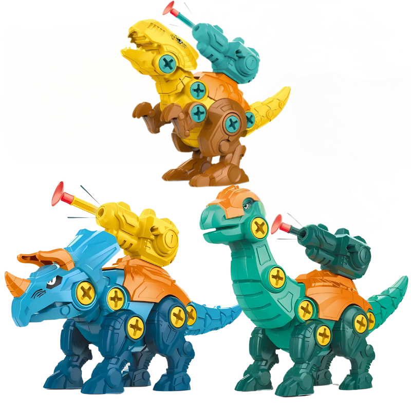Dinosaures à assembler, pièces détachées en plastique ABS