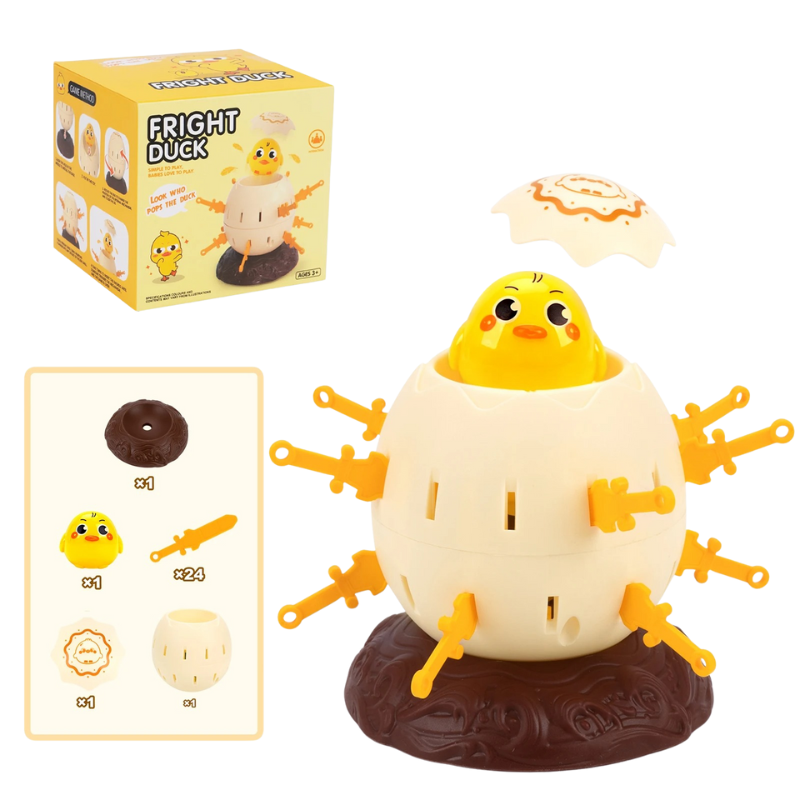Canard jaune en plastique du jeu Pop-Up