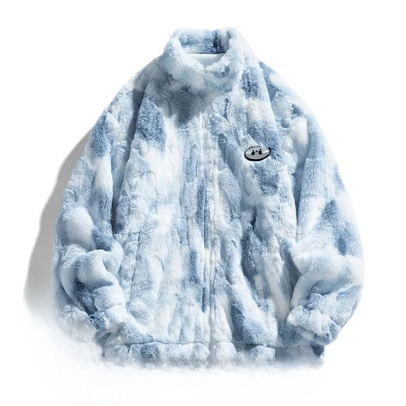 Veste polaire turquoise pour femme avec fermeture éclair frontale