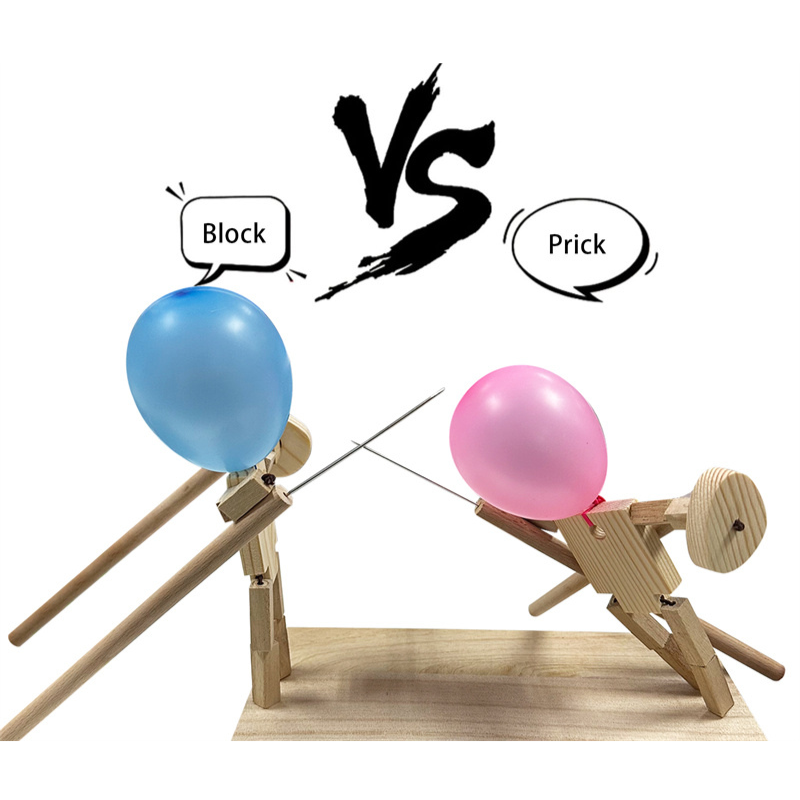 Vue d'ensemble de l'arène de duel avec ballons