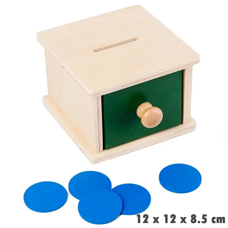 Jouet éducatif en bois avec éléments colorés