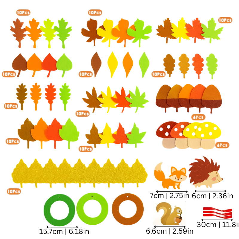 Kit de feutre 131 pièces pour créations festives et éducatives