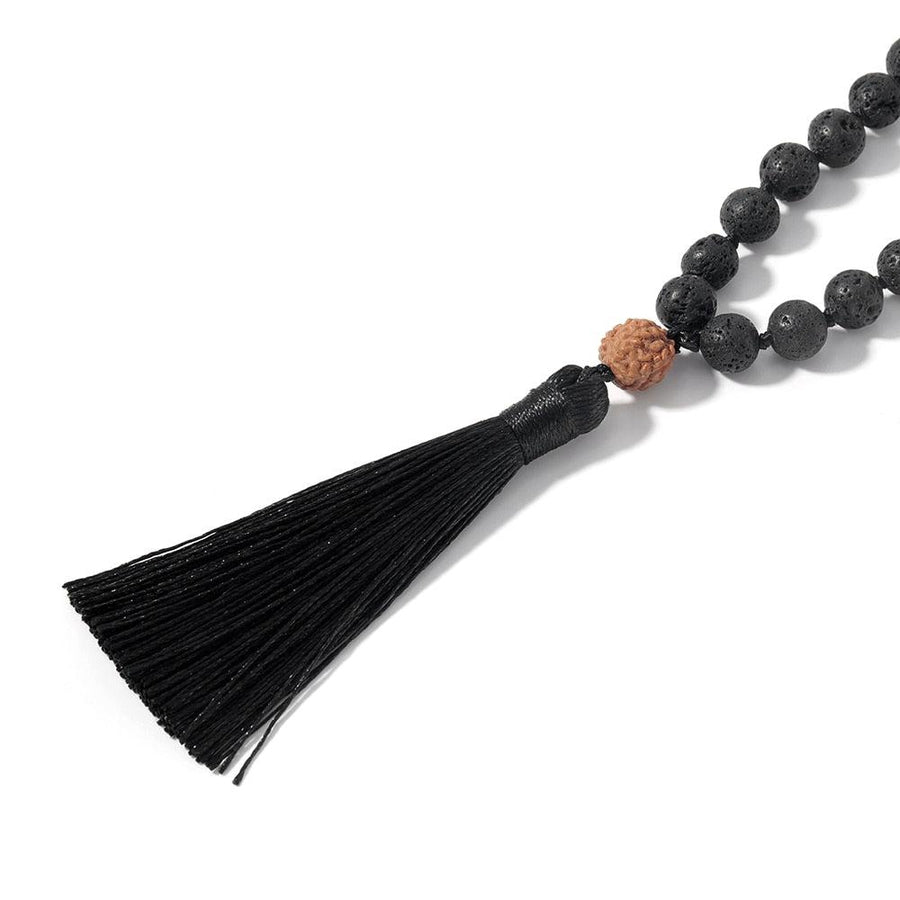 Mala enroulé montrant le gland et les perles de 8 mm