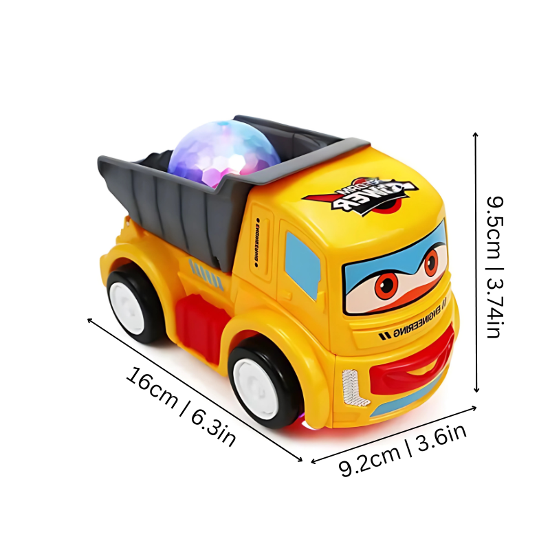 Camion jouet transformable en robot avec lumières LED