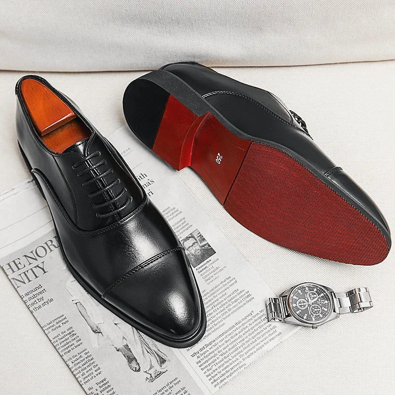 Mocassins élégants, faciles à enfiler, semelle rouge