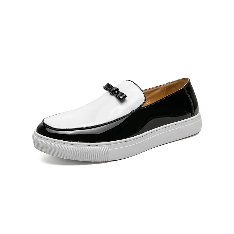 Détail sur la semelle antidérapante des mocassins