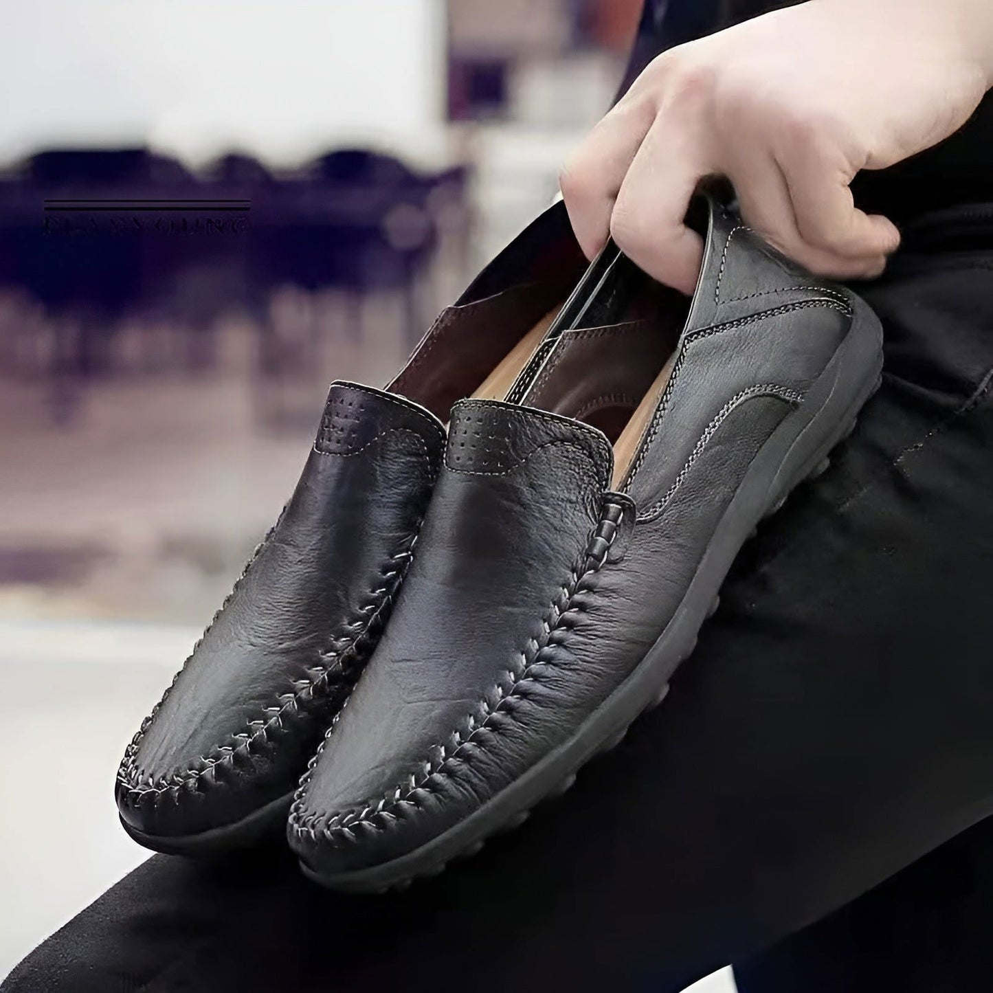 Doublure respirante anti-odeurs des mocassins en cuir