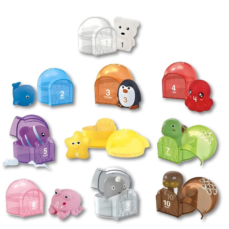 Animaux marins en jouets pour apprentissage des tout-petits
