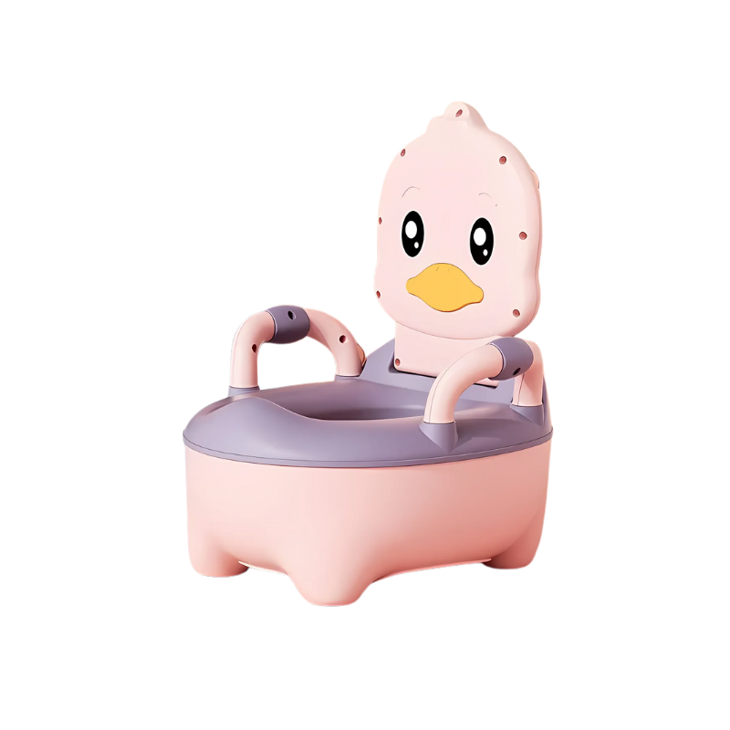 Siège de pot rose pour enfant, assise confortable