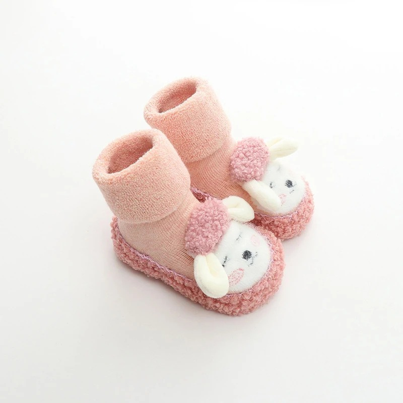 Chaussures bébé roses montantes pour un bon maintien