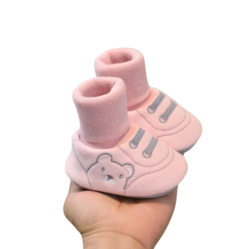 Chaussures bébé roses avec doublure respirante