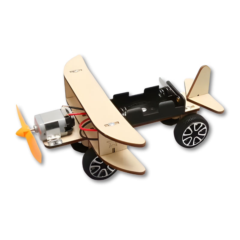 Avion en bois électrique, idéal pour la créativité