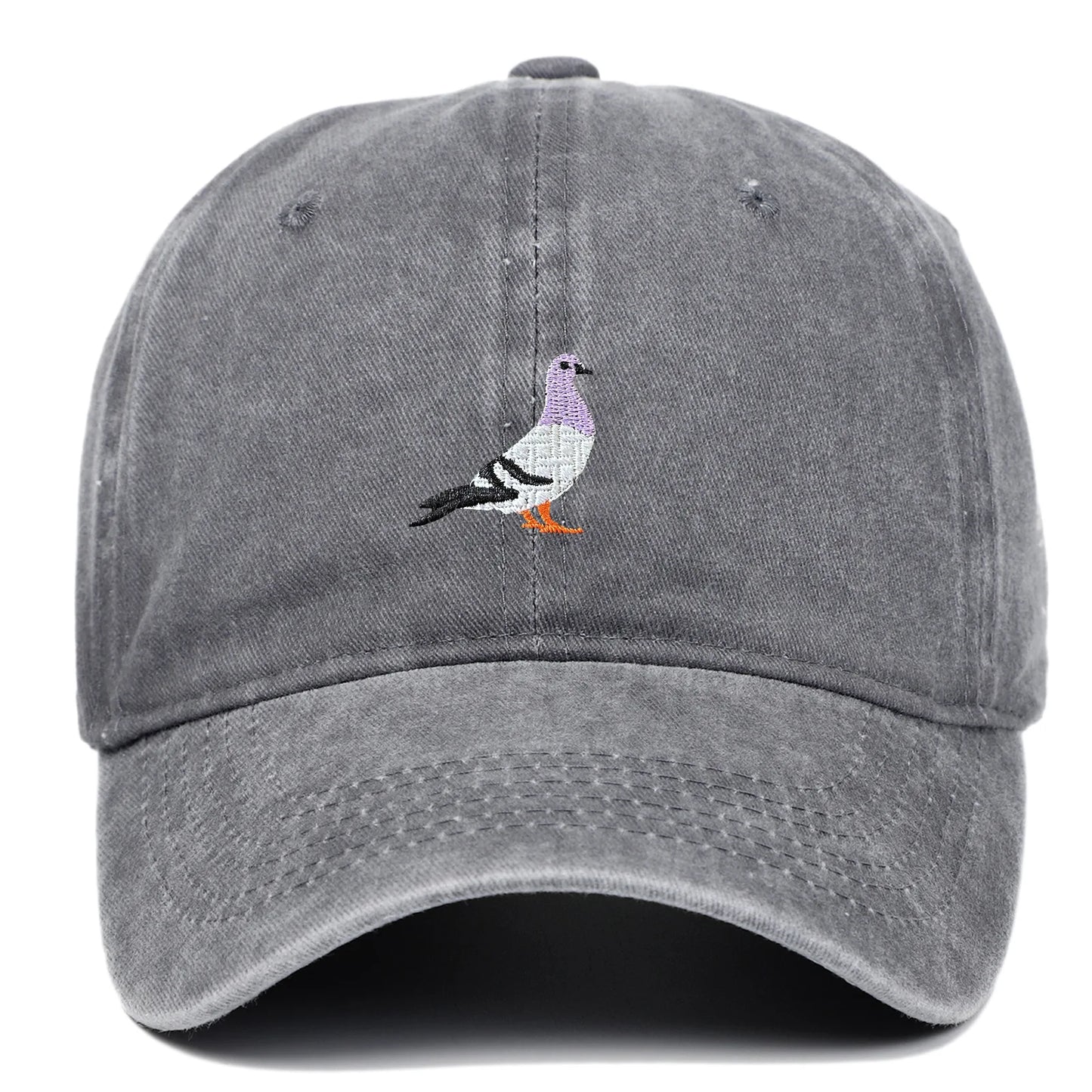 Casquette tendance avec broderie oiseau sur le devant