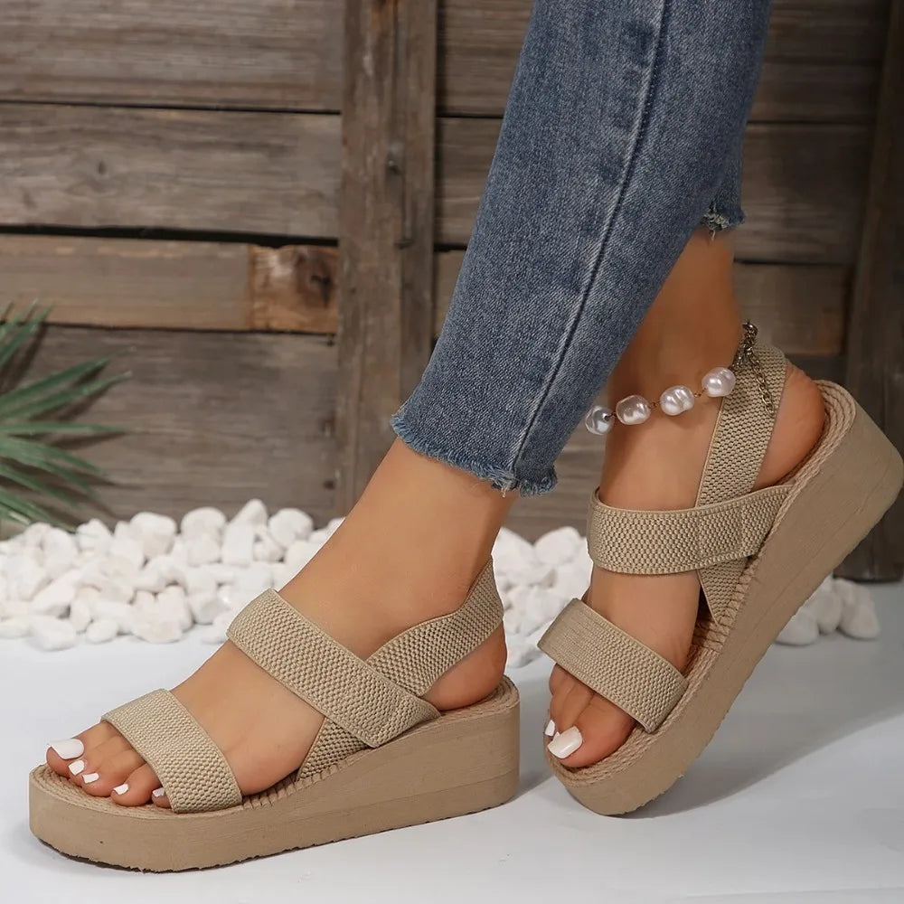 Sandales estivales avec plateforme pour confort optimal