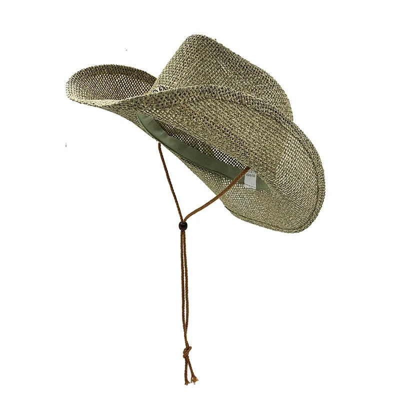 Chapeau cowboy vu de dessus, bordure large