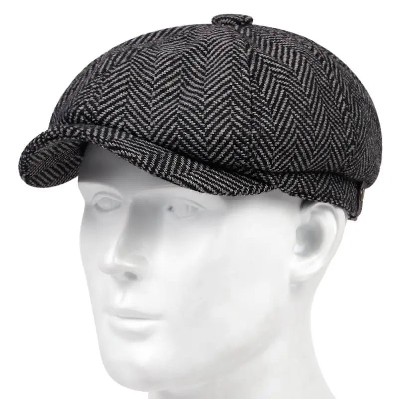 Casquette Gavroche en gros plan, texture en relief