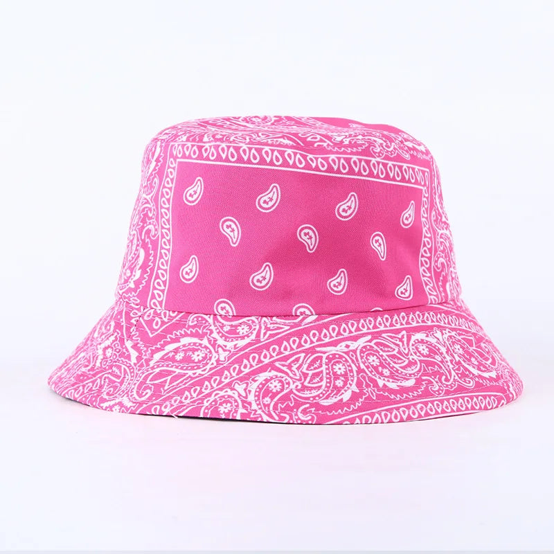 Bob imprimé bandana, couleur pastel, vue de dessus
