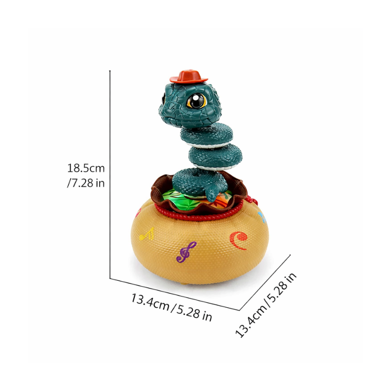 Jouet interactif serpent avec lumières LED colorées