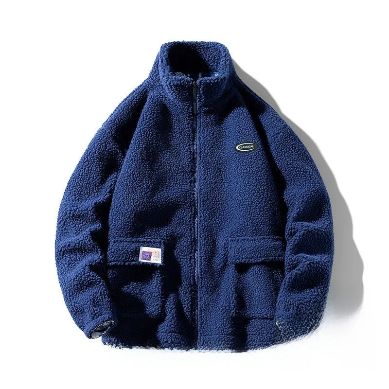 Veste bleue en Pilou Pilou pour femme, vue de face