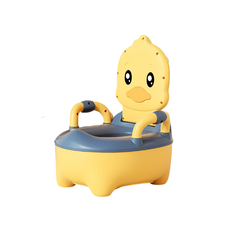 Siège de pot jaune pour enfant, design ergonomique