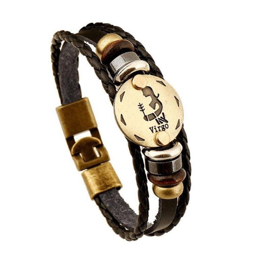 Bracelet élégant avec gravure et perles assorties