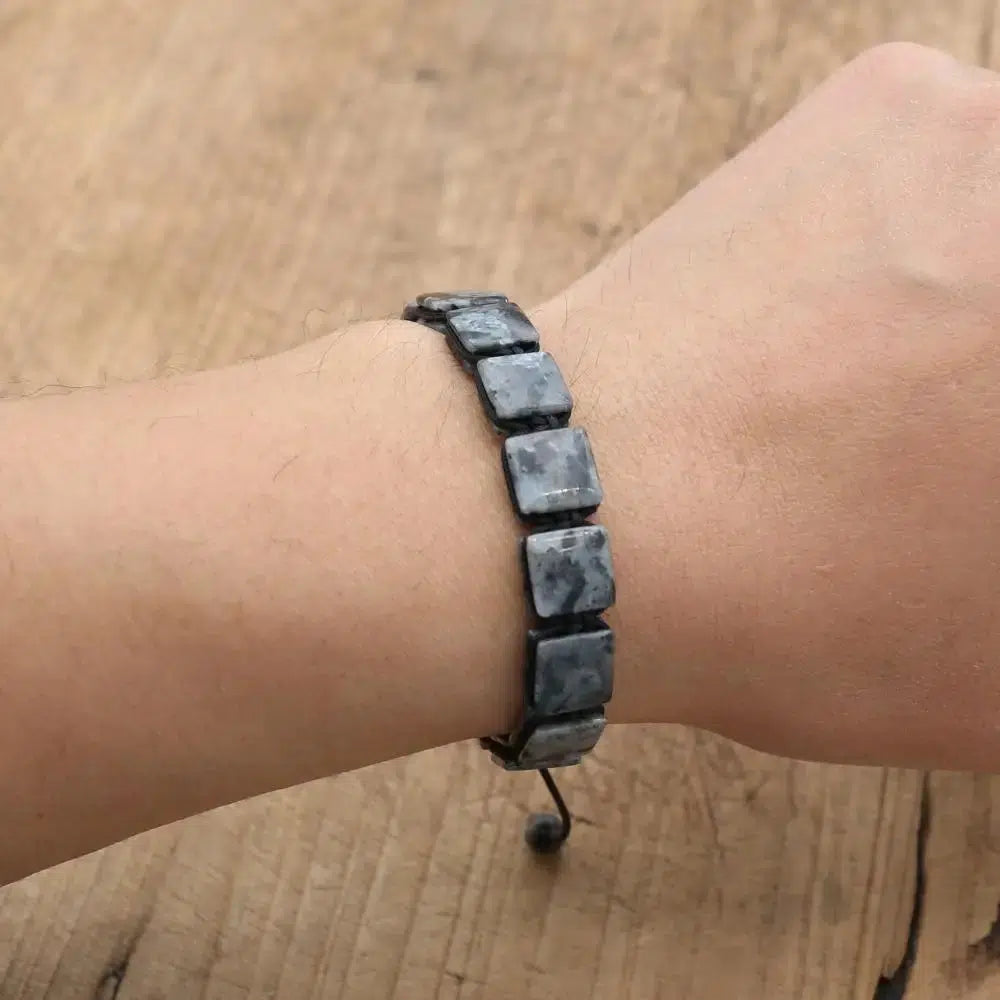 Élégant bracelet Shamballa en pierres naturelles