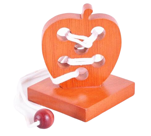 Casse-tête en forme de pomme avec corde complexe