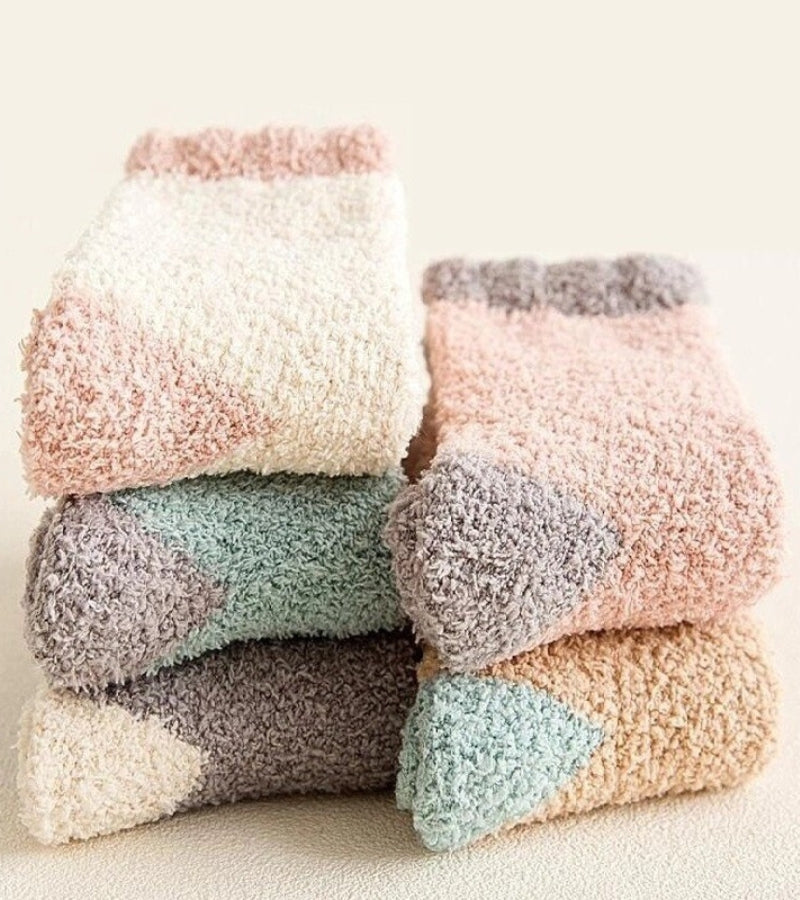 Gros plan sur le tissu synthétique des chaussettes