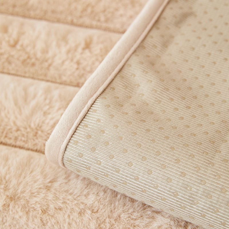 Housse de canapé beige, mise en situation dans un salon