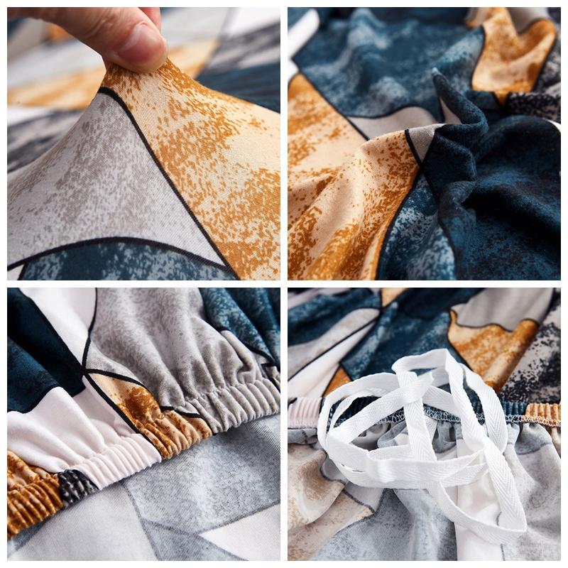 Vue rapprochée du tissu extensible lavable pour canapé