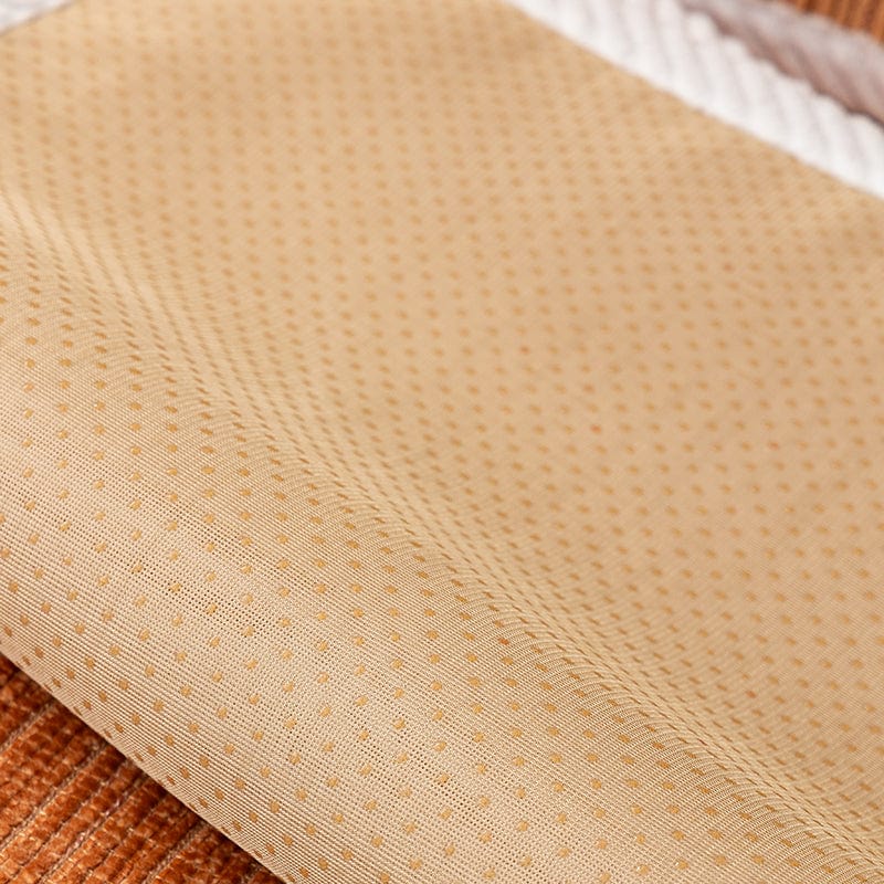 Texture en relief du tissu chenille côtelé vue de près