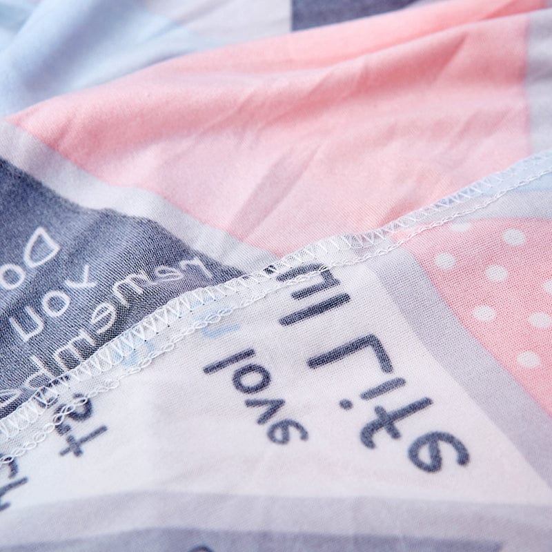 Texture extensible de la housse rose en gros plan