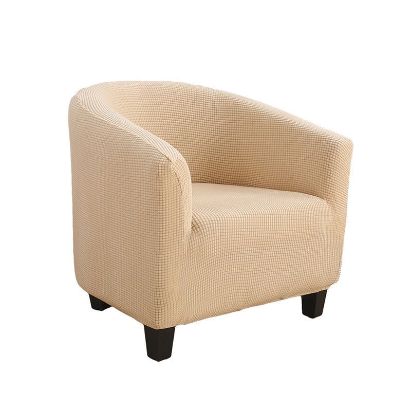 Gros plan sur texture déperlante de la housse beige