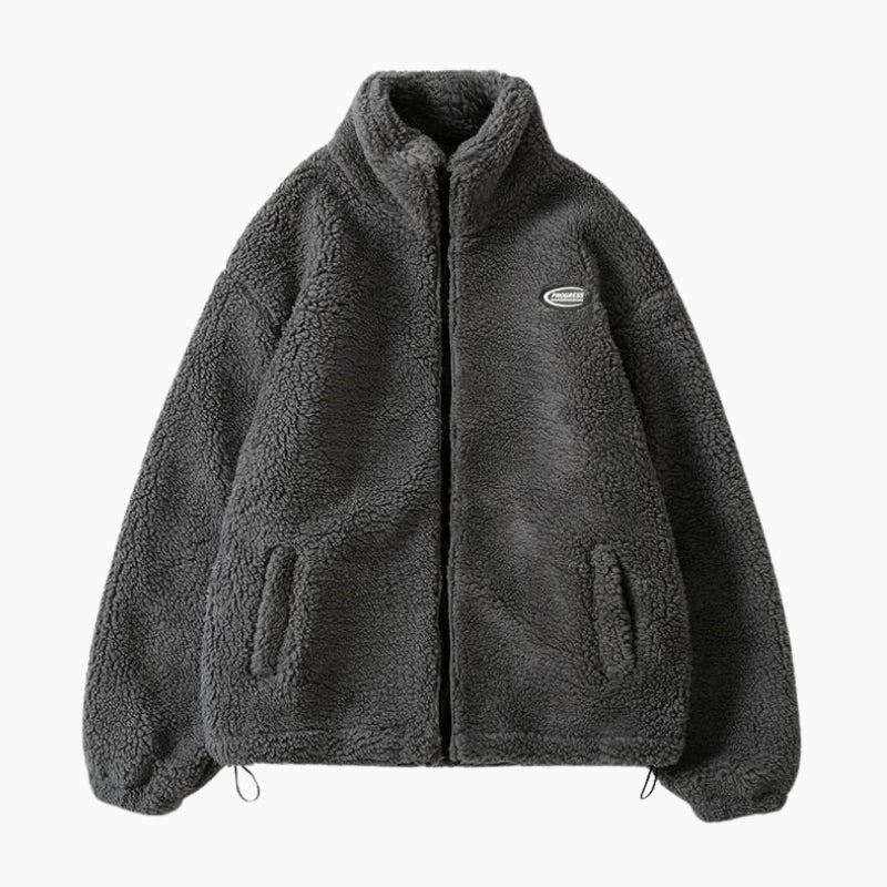 Veste d'intérieur grise en Pilou Pilou pour femme