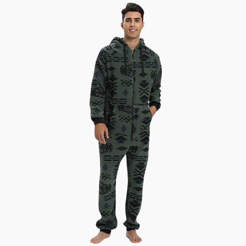Pyjama une pièce homme en Pilou Pilou, style ethnique