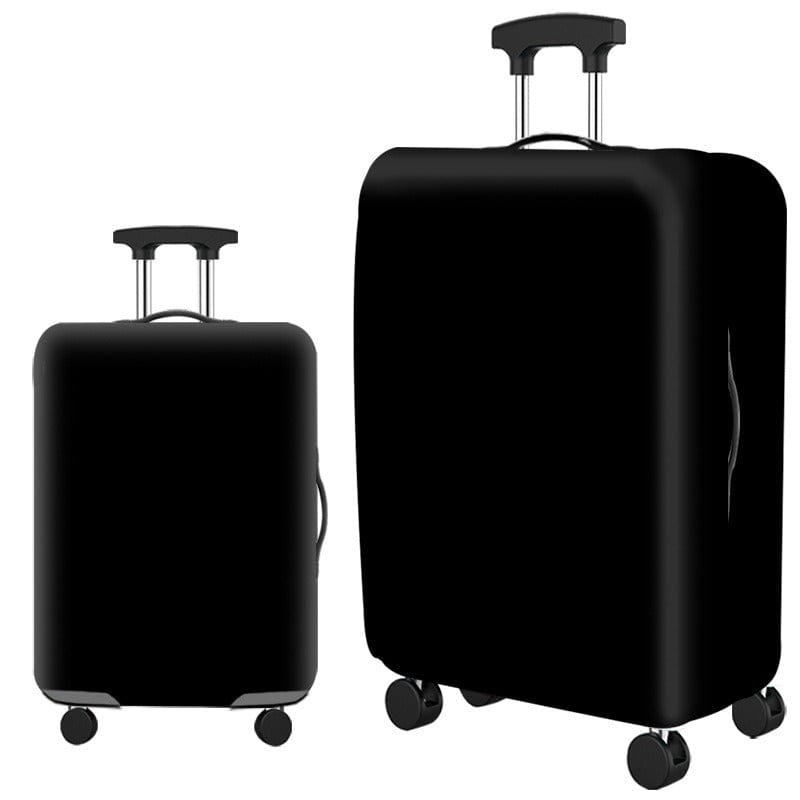 Housse noire en Lycra sur valise, protection élégante et imperméable