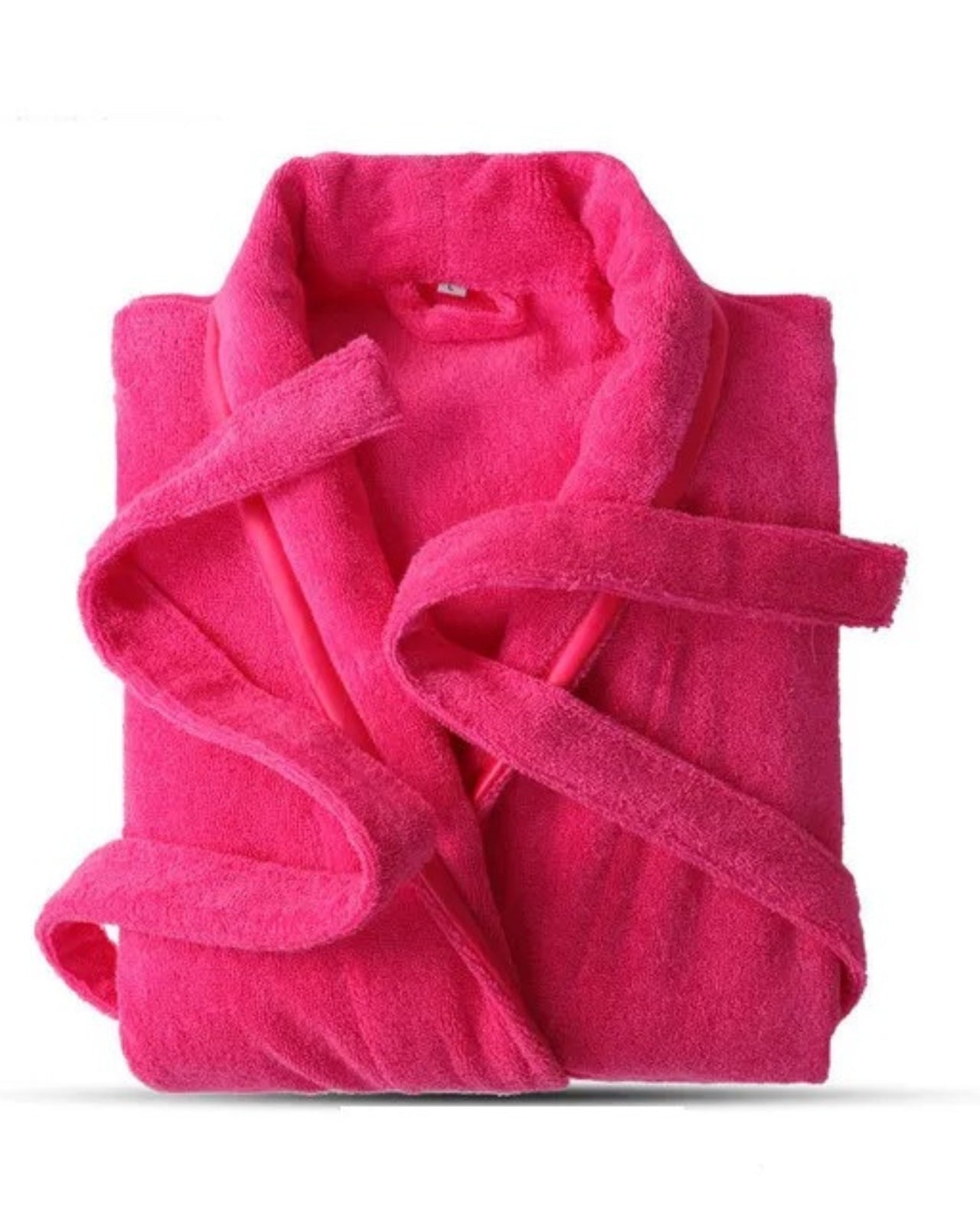 Peignoir homme polaire couleur uni rouge 100% coton