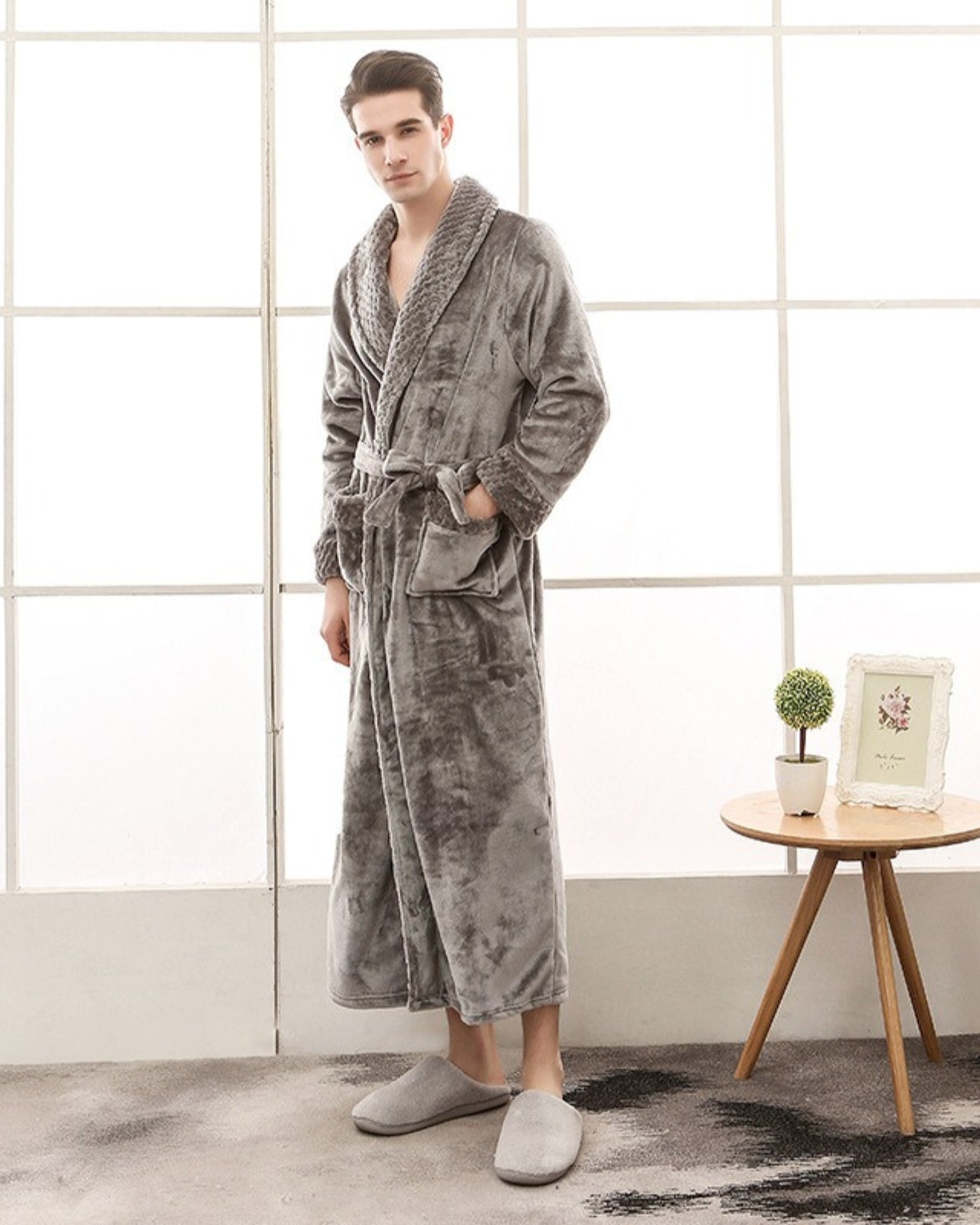Robe De Chambre Courte Homme Mufeng Kimono Robe Hommes Peignoir Robe De Chambre Courte Homme Mufeng Kimono Robe Hommes Peignoir