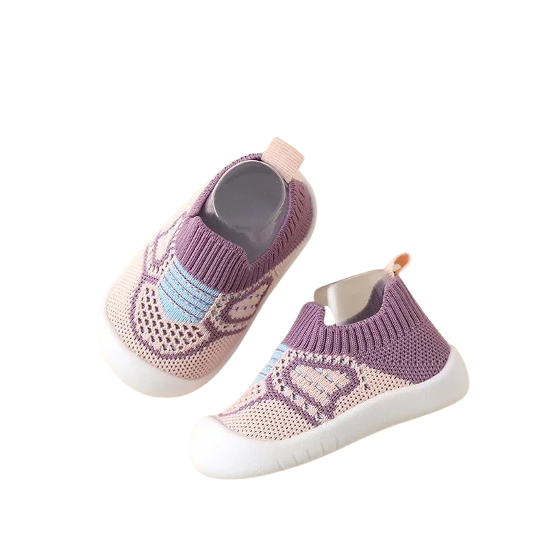 Baskets enfant violettes avec protection anti-collision