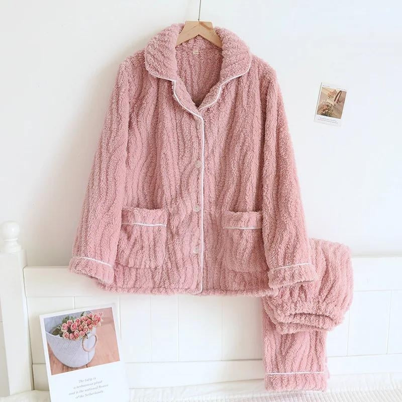 Pyjama rose bonbon en Pilou Pilou pour femme